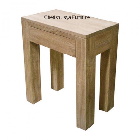 Code: SJBS 007 Name: Tani-Bedside-Table Size: W=60 x D=35 x H=80 cm Wood: Solid Teakwood